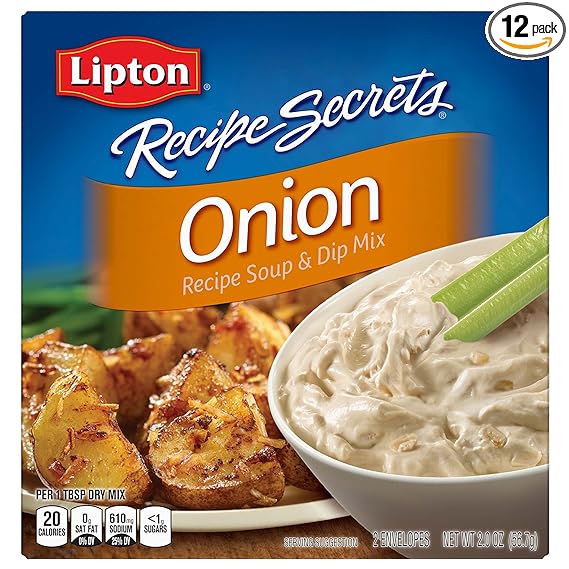 Amazon Com Lipton Recipe Secrets Soup And Dip Mix Onion Flavor 2 Oz 6 Count Onion Dips Grocery Gourmet Food