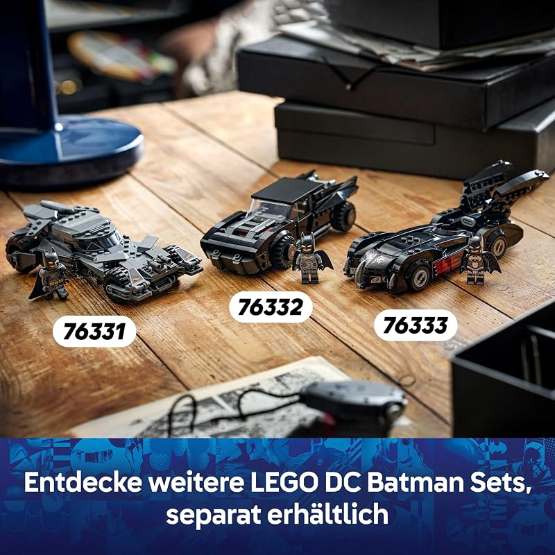 DC Batman: The Batman Batmobil - Kinder Spielzeug - Spielset mit Modellauto und Superhelden Minifigur für Kinder ab 9 Jahren - Kreatives Geschenk für Jungen, Mädchen und Fans - 76332 — Foto 7 von 8