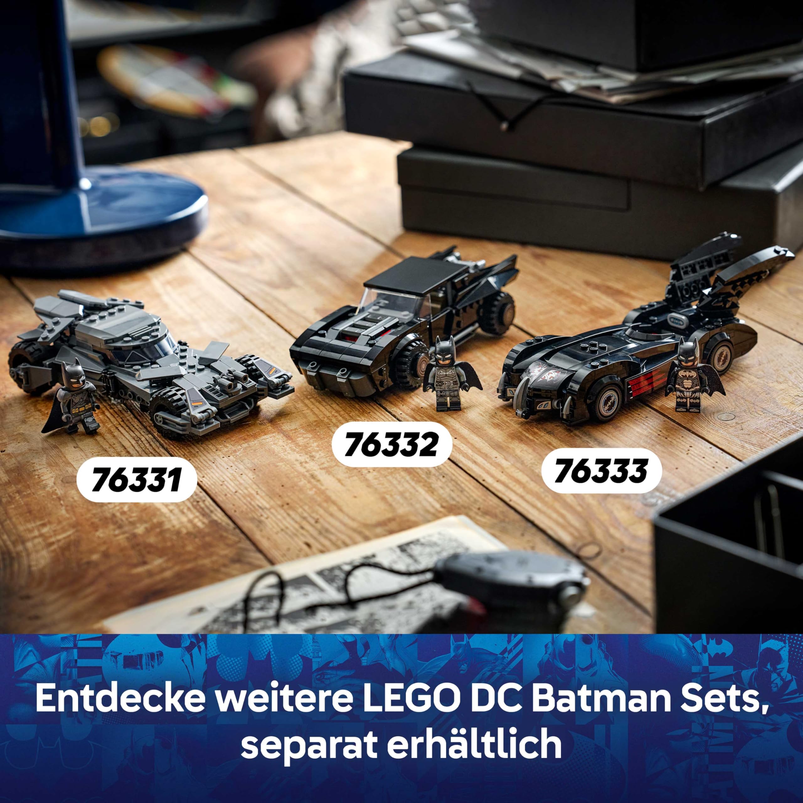 LEGO DC Batman: The Batman Batmobil - Kinder Spielzeug - Spielset mit Modellauto und Superhelden Minifigur für Kinder ab 9 Jahren - Kreatives Geschenk für Jungen, Mädchen und Fans - 76332 7