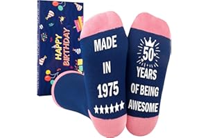 Moyel Funny Socks for Women Birhtday Gifts for Women Her 30th 40th 50th 60th 70th Birhtday Wife Grandma Women Crew Socks