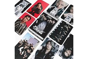 ABUDEHUANDA 55 PCS High-Definition Stray Kids Giant Album Photocards, Perfect KPOP SKZ Photocards, Straykids Album Photo cards, Stray Kids Merch Lomo Cards Set, SKZ Merch Lomo Cards, Gift for Boys and Girls