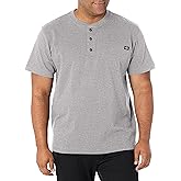 Dickies Mens Heavyweight Henley Shirts, Heather Gray, 3X-Large Tall US