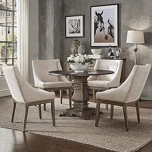 Amazon.com - Inspire Q Janelle Round Rustic Zinc Dining ...