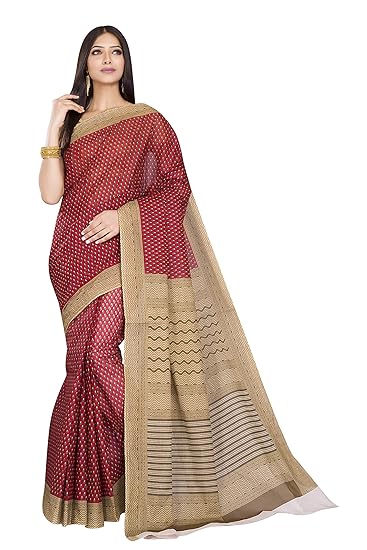 Womens Pure Cotton Printed Saree Without Blouse Piece