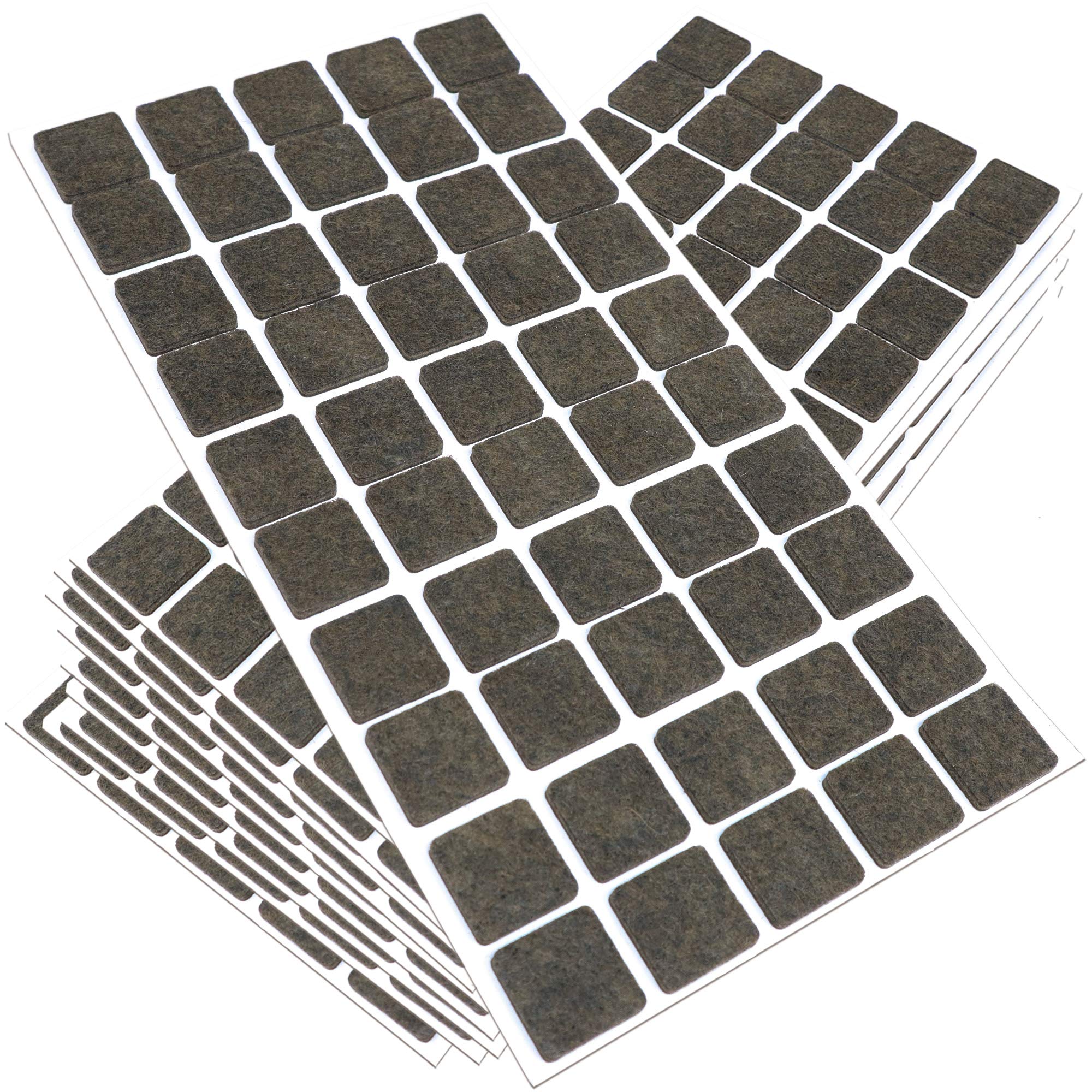 Adsamm FP-35-SA-BR-2020-50-10 FP-35-SA-BR-2020-50 500 x Felt Pads, Brown, 20 x 20 mm