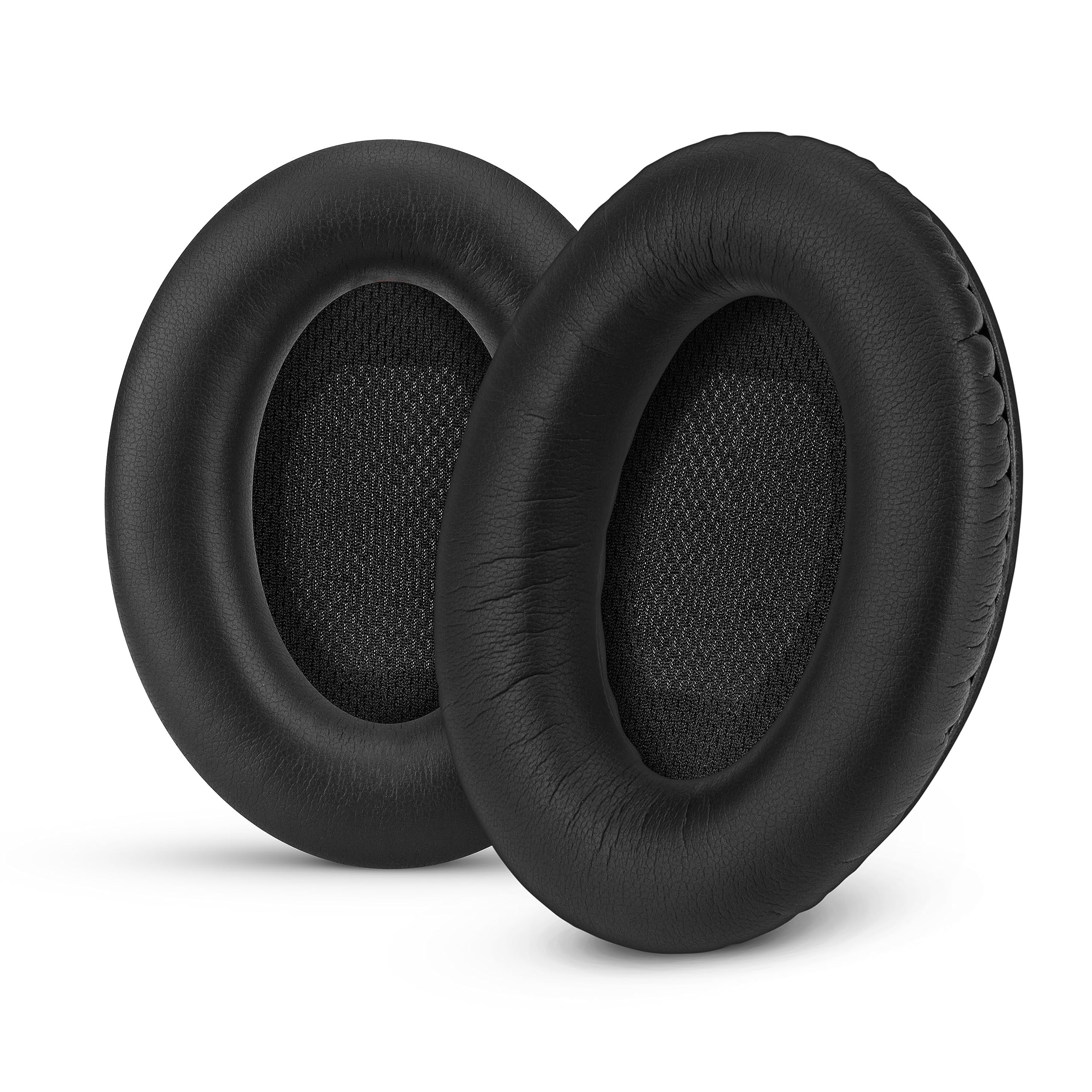 Upgraded Earpads for Bose QC15 & QC2 Replacement Ear Pads, Faux Leather & Real Memory Foam, Long Lasting, Also Fits QuietComfort 15, 2, Ae2, Ae2i, Ae2w, SoundTrue & SoundLink, Black By Brainwavz