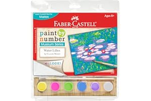 Faber-Castell Museum Series Paint by Numbers - Claude Monet Water Lilies - Number Painting for Kids and Adult Beginners