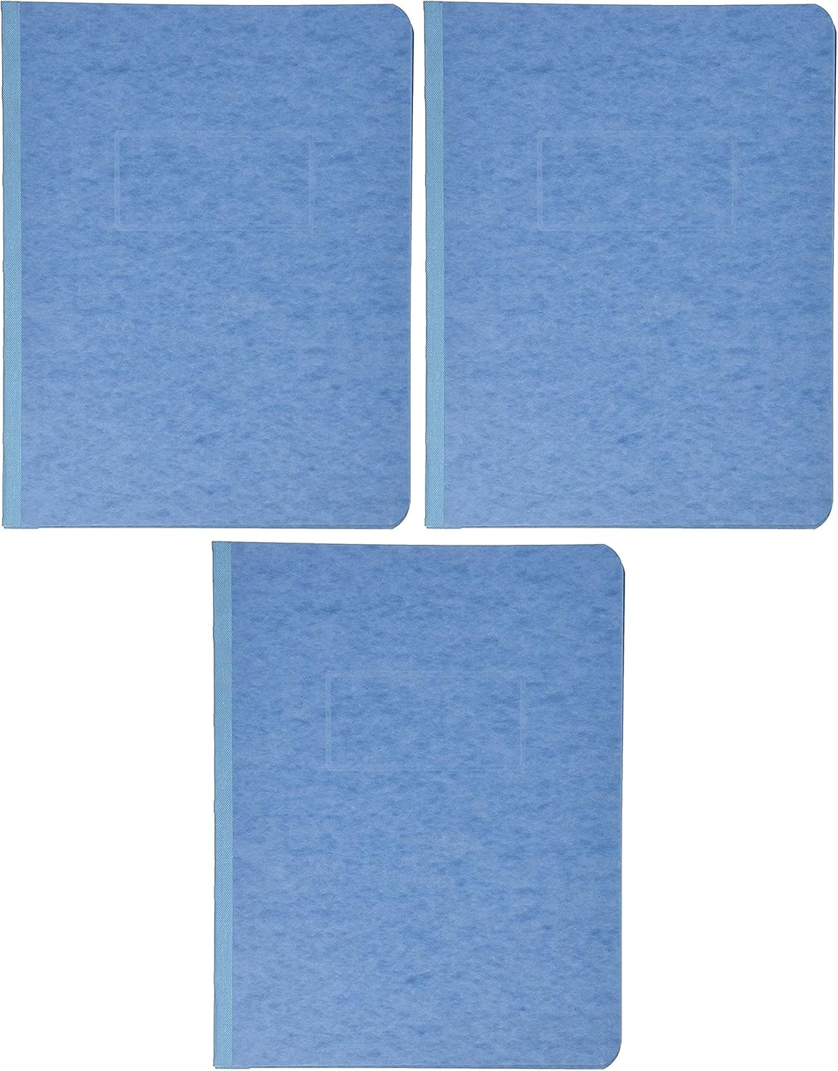 ACCO Pressboard Report Cover, Side Bound, Tyvek Reinforced Hinge, 8.5 Inch Centers, 3 Inch Capacity, Letter Size, Light Blue (A7025972A) : Business Report Covers : Office Products