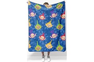 Jay Franco Kids Plush Throw Blanket – Soft & Cozy Fleece Throw for Bedroom & Couch Décor, Official Licensed Product, Blue - T
