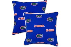 College Covers Florida Gators Outdoor Decorative Pillow Pair-(2) 16" x 16" Pillows