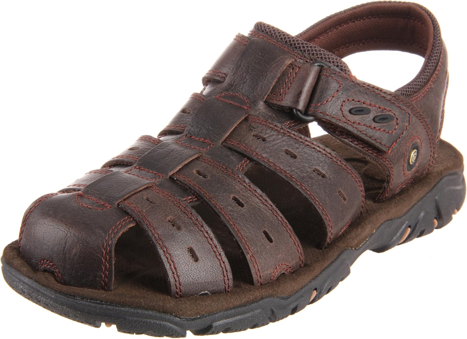 Rockport Men's Coastal Creek Fisherman Dark Brown Back Strap Sandal