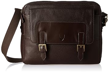 Hidesign Leather Brown Messenger Bag (Bertoia 05-Siberia Soho-Brown)