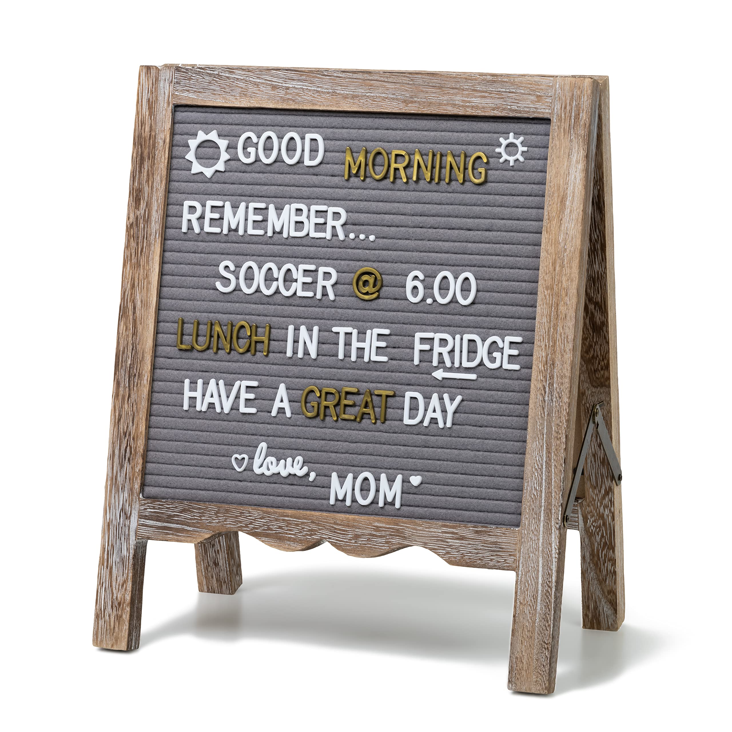 Photo 1 of QingE® Double-sided Standing Letter Boards || Felt Board || 725 Characters in two Colors || Changeable Letter Boards || Home Decor || Shops & Stores Display || Announcement Board