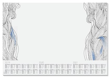 SIGEL HO480 Papier-Schreibunterlage mit 3-Jahres-Kalender, ca. DIN A2, 30 Blatt - weiteres Modell