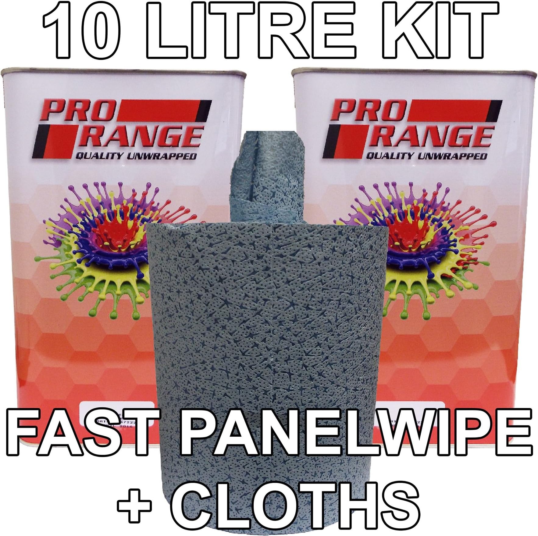 Pro Range Fast Panel Wipe & Degreaser 10L Panelwipe Anti-Static and Anti-Silicone Panel Wipe 10 Litres Fast Degreaser for Localised Panel Repairs + SW-11 Professional Panel Wipes