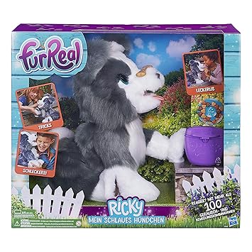 Hasbro FurReal Friends E0384100 Ricky, Mein schlaues Hündchen, elektronisches Haustier, Bunt
