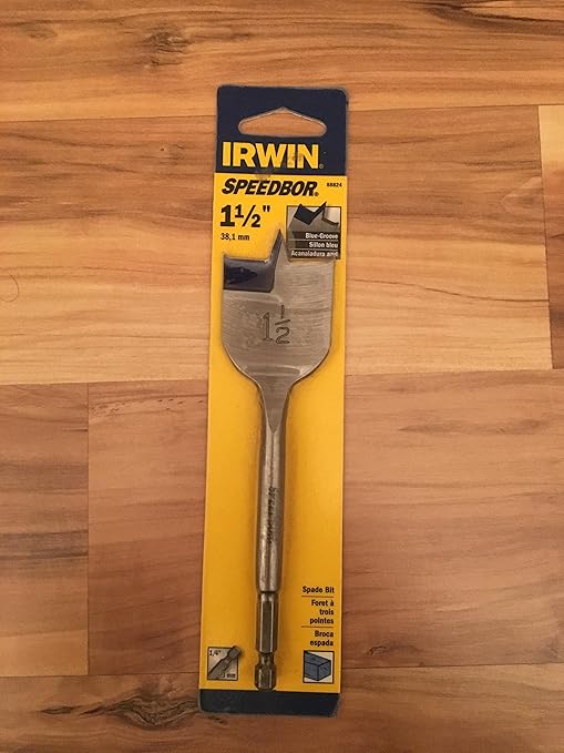 Irwin Speedbor 88808 1/2 Speedbor 2000 Standard Length Flat Wood Boring