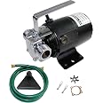 Harbor Freight ExtraUp 115V 330 GPH Portable Water Transfer Pump - Utility Pump With Suction Hose For Clean Water Removal 1/2 Hp Sump Pump