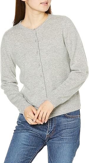 Amazon ガーデリヨン カーディガン カシミヤベーシック クルーネックカーデ レディース カーディガン ボレロ 通販
