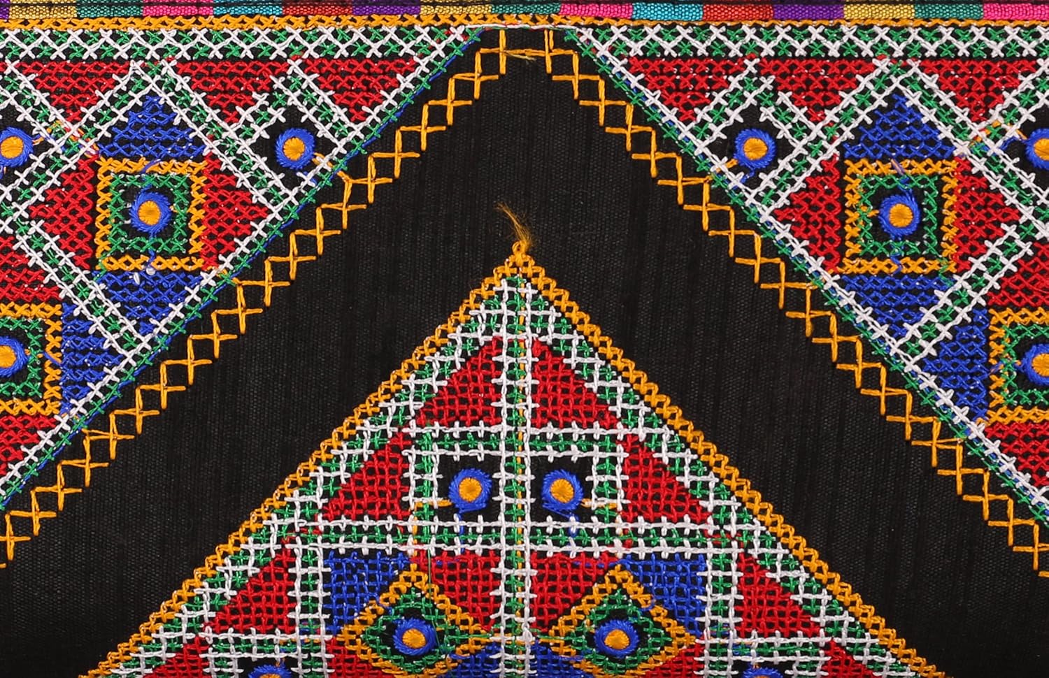 craft trade handmade designer embroidered rajasthani clutch bag for women's