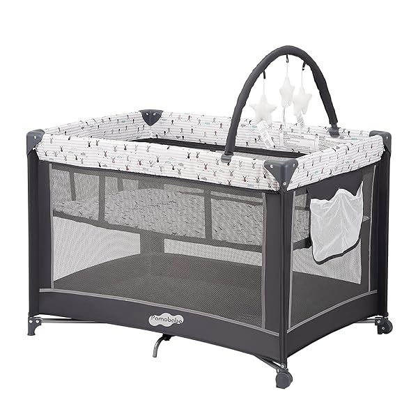 PAMO BABE PACK AND PLAY WITH BASSINET, PORTABLE...