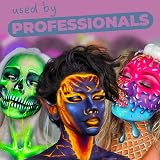 Blue Squid Metallic Purple Face Paint 30g Professional Water-Based view 3