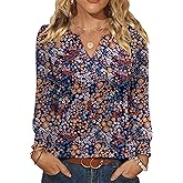 Ivicoer Long Sleeve Shirts for Women V Neck Pleated Blouses for Women Dressy Casual Fall Ladies Top 2025