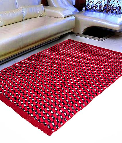 Warmland Floral Velvet Carpet - 60x84, Multicolour