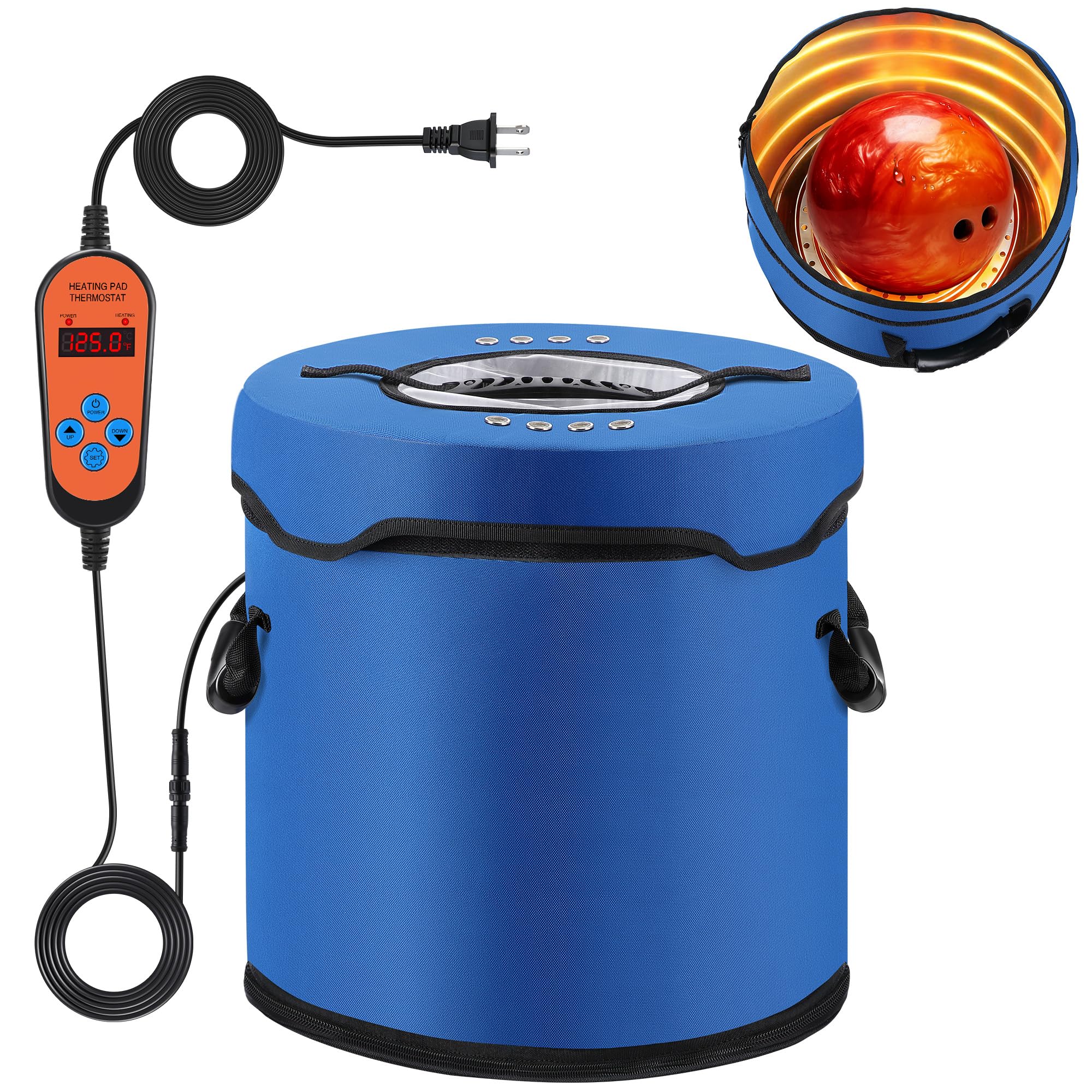 Photo 1 of Bowling Ball Cleaner with 360° Oil Extraction, Bowling Ball Oil Extractor with Temperature & Timer Control, Deep Cleans Reactive Balls, Restores Performance,Personal/Home Use,Foldable for Easy Storage