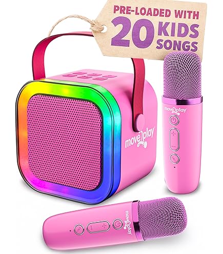 Bontempi | StarSync Karaoke - Microphone sans Fil avec Haut-Parleur et Effets Lumineux pour Un karaoké sans limites, 65x215x65 mm