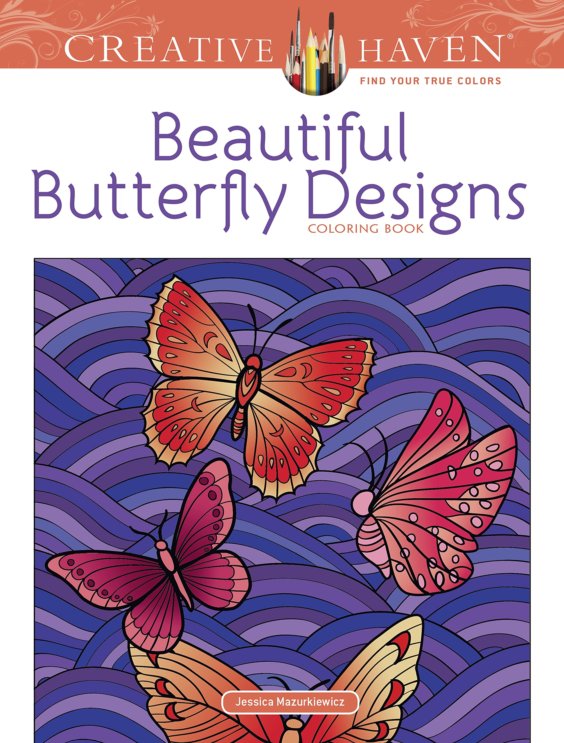 Dover Publications-Creative Haven Beautiful Butterfly, Other, Multicoloured, 0.53 x 20.95 x 27.94 cm