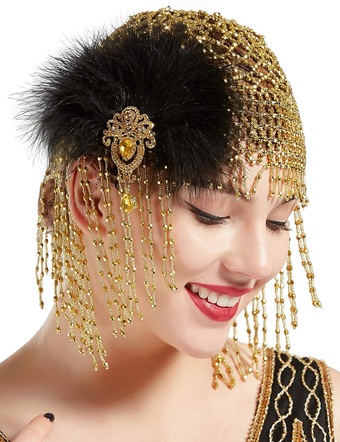 gatsby beaded hat