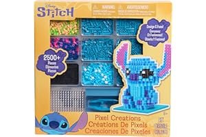 TARA TOYS STITCH Disney Pixel Creations Bead Kit Lilo DIY Craft Set with 2500 Beads, Pegboards & Templates Creative Activity Toy for Girls & Boys Ages 6+