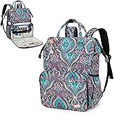 LoDrid Nurse Bag, Heavy Duty Nurse Work Backpack for Men & Women, Nurse Storage Backpack for Work with Steel Frame Top, 15.6" Laptop Layer, Zip-Top Closure & Inner Padded, Totem, Bag Only