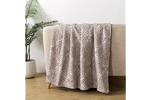 Caressma Coverlet Mist Pink Twin Size, Vintage Cozy 3D Geometric Decorative Jacquard Bedspread, Super Soft for Couch and Bed, Travel Lightweight Coverlet (60 x 80”)