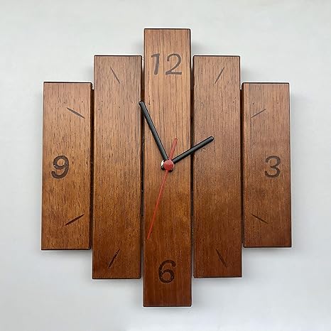 Relógio parede madeira Clearance