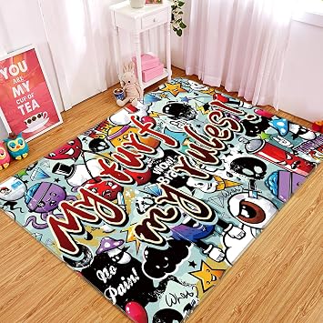 3d Graffiti Gemalt Personlichkeit 344 Rutschfest Teppich Matte