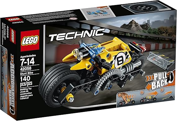 lego technic pull back crash