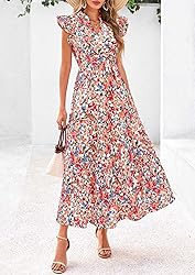 PRETTYGARDEN Women's 2025 Summer Floral Midi Dress