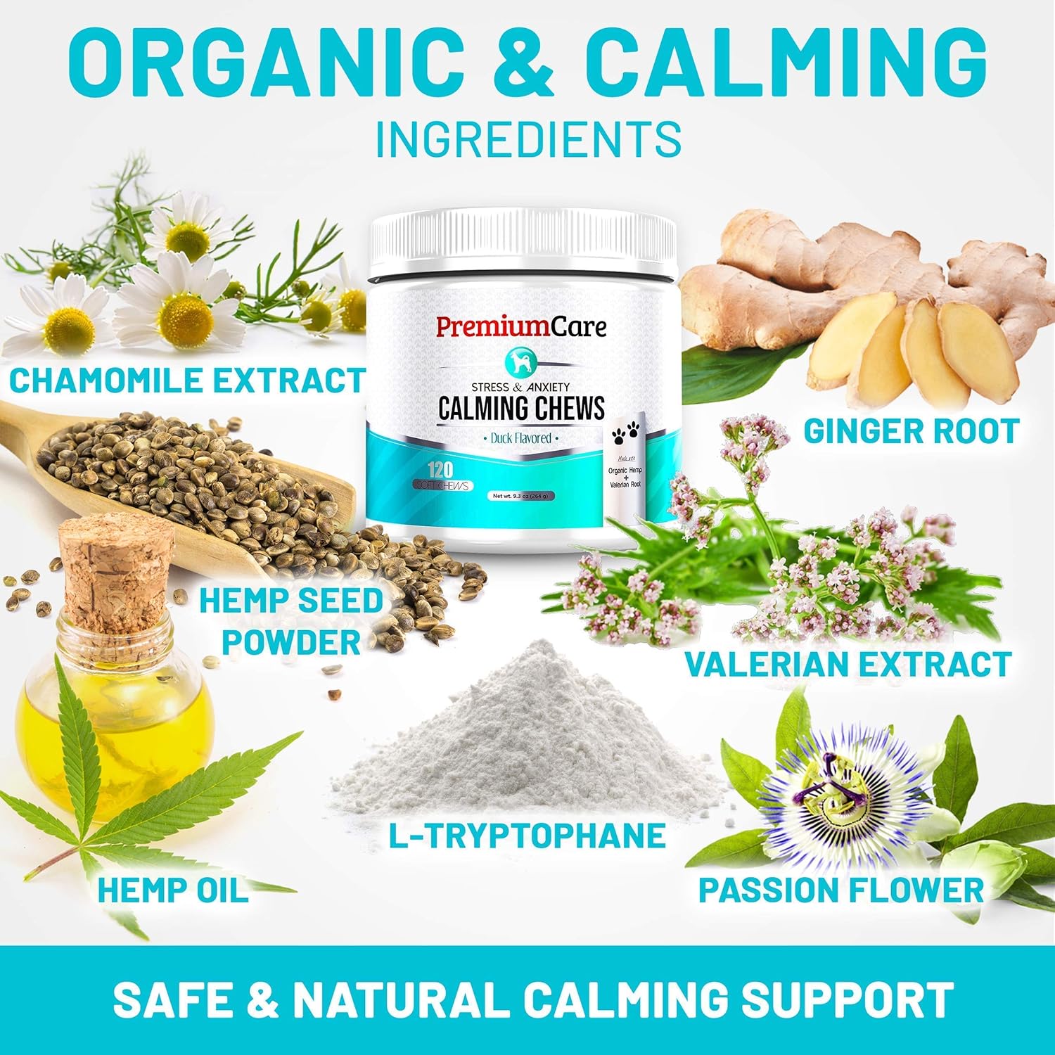 premium care stress and anxiety calming chews