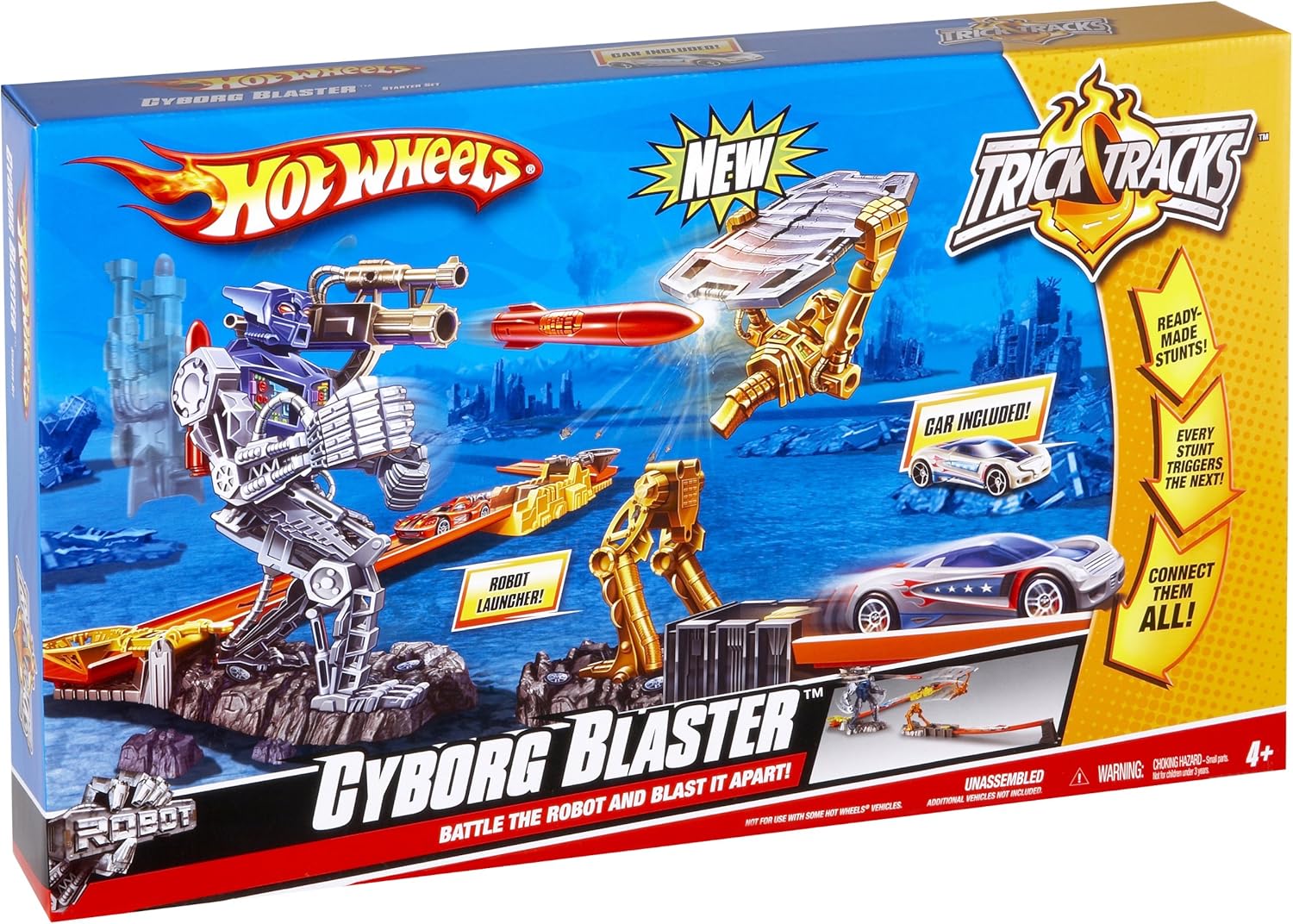 hot wheels trick tracks robot