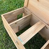 Selections Wooden Hedgehog Feeding Station Shelter with Opening Roof view 9
