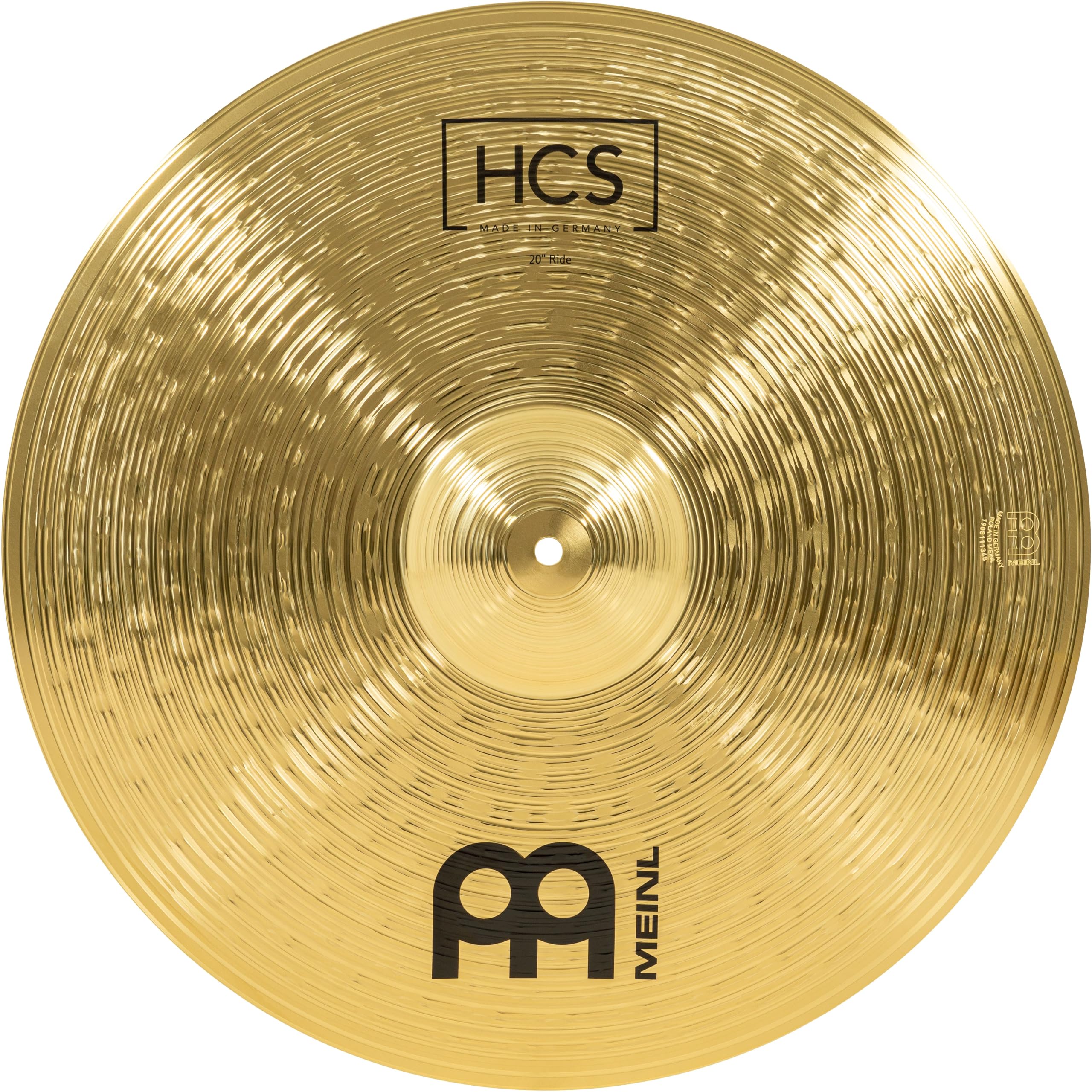 Meinl Cymbals HCS Ride Cymbal 20 inch (Video) for Drum Set (50,80cm) Traditional Finish Brass, Made in Germany (HCS20R)