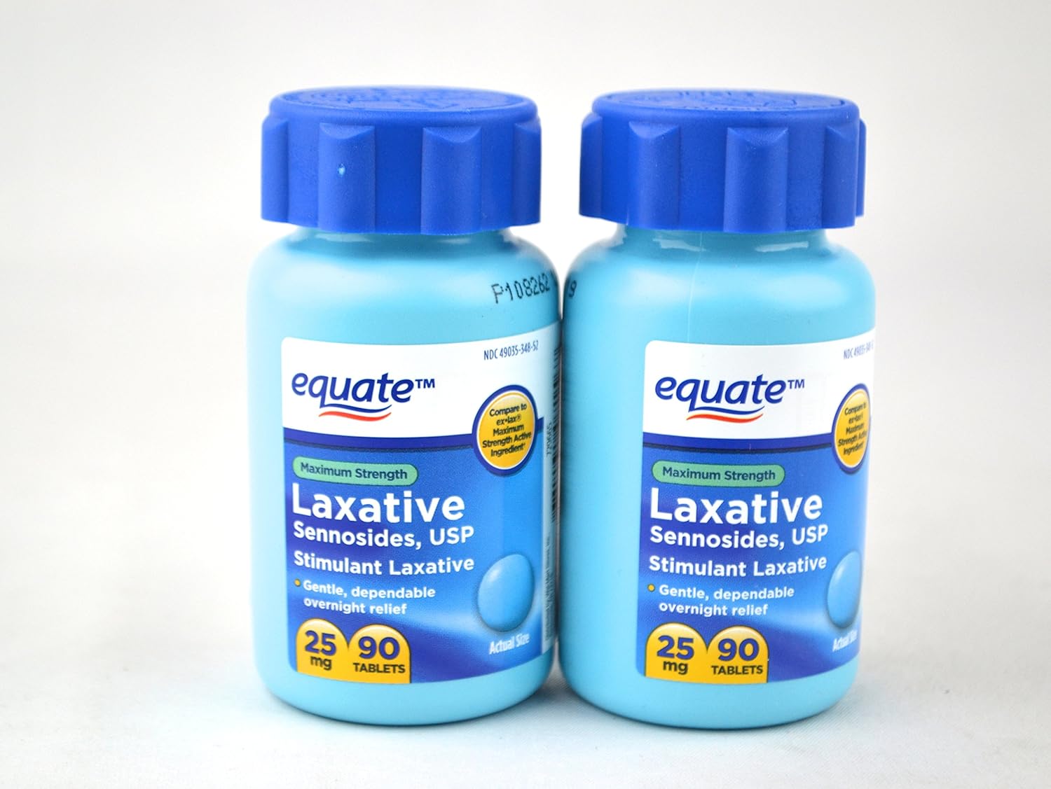 Equate Maximum Strength Laxative, Sennosides USP, 25mg, 90ct (2 Pack): Health & Personal Care