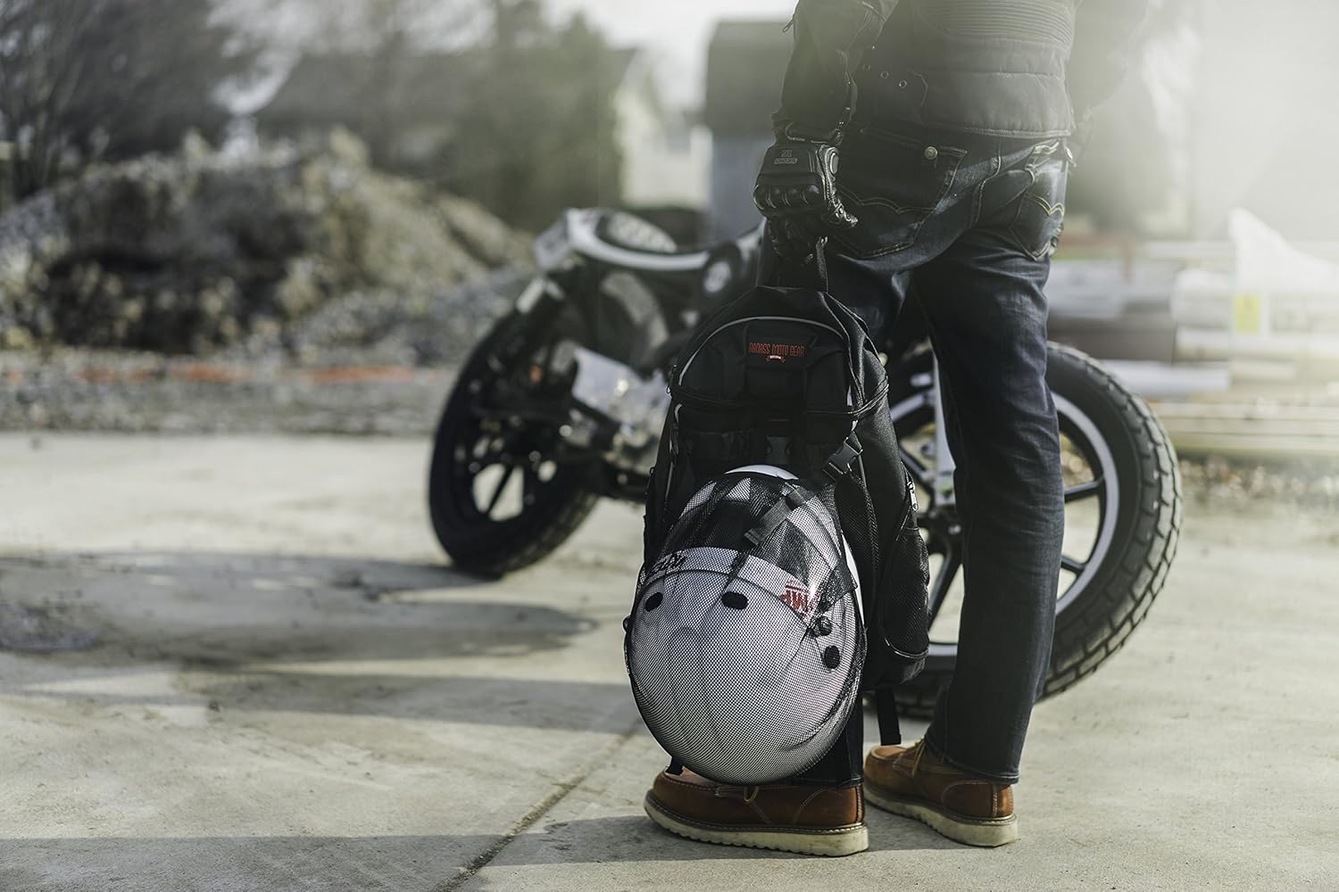 Cool Motorcycle Helmet Laptop Backpack for Men & Women. Perfect Carry on Travel Backpack. Airline Approved Personal Item. Gym, College Commuter & School Backpack. Removable Full Face Helmet Net: Automotive