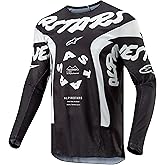 Alpinestars 3768324-12-L: Racer Hana Jersey Black/White Lg
