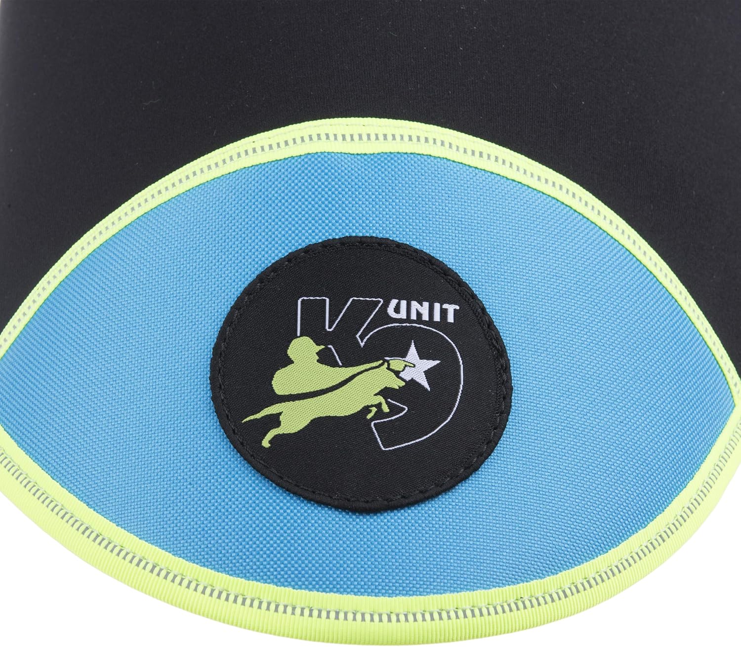 IDC Neoprene Dog Jacket, Size: Baby 2, Black and Aquamarine, 2XS/Baby 2 - Image 3