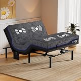 Amada Queen Adjustable Bed Frame with Massage & Wireless Remote, Zero Gravity, Head & Foot Incline, Electric Base with 4 Leg Height Options, 4 USB Ports and LED Night Light