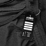 Aomig Mens Running Shorts Quick Dry with Zipper Pockets Elastic Waist view 7