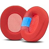WC Freeze 7506 - Cooling Gel Earpads for Sony MDR-7506, MDR-CD900ST & MDR-V6 by Wicked Cushions | Breathable Comfort, Enhanced Isolation & Long-Term Durability | Red